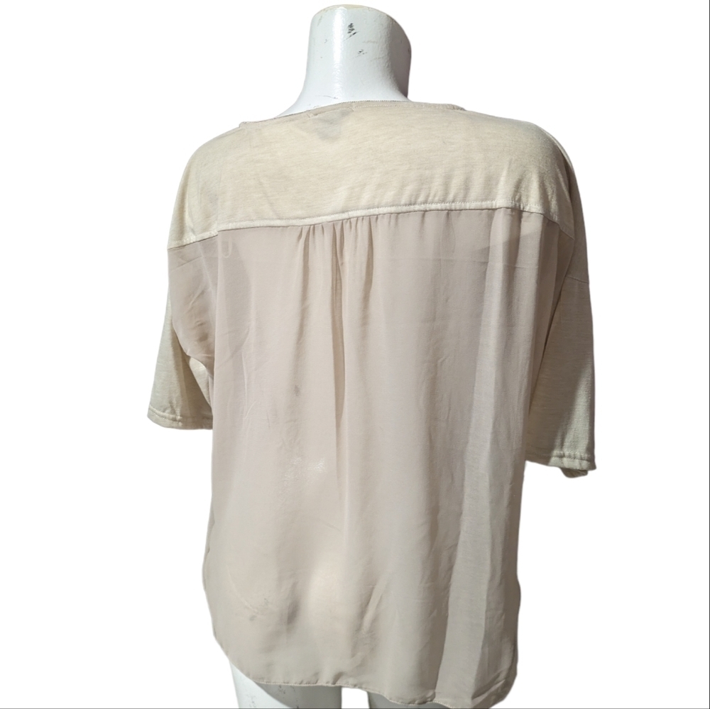 Bar III Cream Blouse - Picture 3 of 6